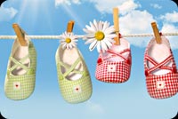 New baby email backgrounds. Baby Shoes