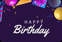 Animated Happy Birthday Party With Sparkler email background