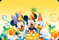 Disney Characters Birthday Party Background