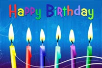 Magical Birthday Candles Background