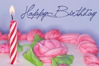 Girly Birthday Cake Background