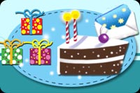 Birthday Cake And Gifts For You. Background