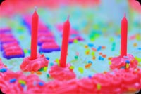 Pretty Pink Birthday Cake Background