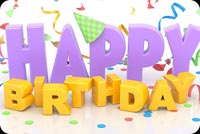 Happy Birthday 3d Text Background