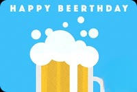 Animated: Beer Mug Birthday email background
