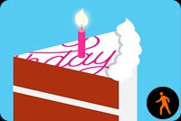 Birthday Cake Blowing Candles By Mslk Background