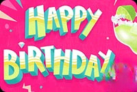 Animated: Happy Birthday Cocktail email background