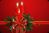 Christmas Candles Background