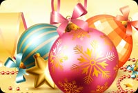 Christmas Ornaments Background