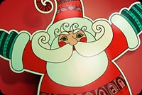 So Cute Santa Claus Background