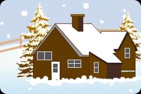 Sweet Home At Christmas Background