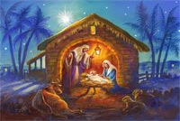 Wishing You A Blessed Nativity Background