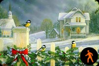 Animated Wish Everyone A Yoyous Christmas Season Background