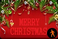 Animated Beautiful Wishes Of Christmas For Friends Background