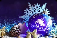 Purple Christmas Background Background