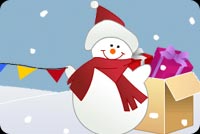 Christmas Snow Time Background