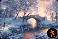 Animated Christmas Bridge Background