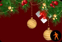 Animated Lovely Christmas Ornaments Background