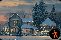 Animated Lively Christmas Home Background