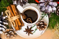 Animated: Christmas Coffee and Spices email background