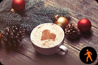 Animated Christmas Coffee Lover Background