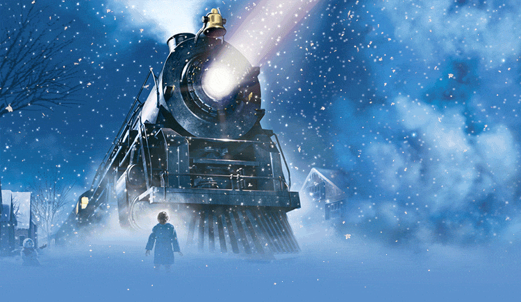 Animated The Polar Express Train Email Backgrounds | ID#: 23145 |  