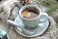 Animated: Christmas Coffee and Cozy Knit email background
