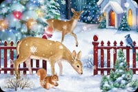 Peaceful Night Christmas Card Background