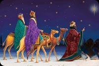 Animated: Three Wise Men Christmas Journey email background
