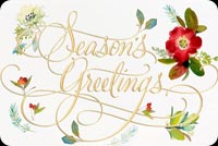 Floral Season's Greetings Background