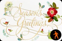 Animated Floral Season's Greetings Background