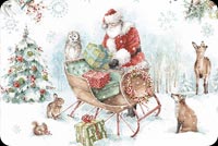 Santa & His Animal Friends Background