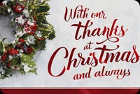 Holiday Thank You For Your Business Background