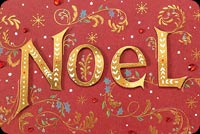 Noel Lettering Background