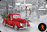Animated Holiday Ride Background