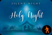 Animated Silent Night, Holy Night Nativity Scene Background