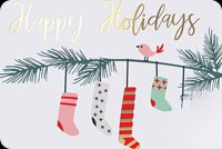 Animated: Happy Holidays Stocking Garland email background