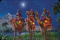 Animated: Three Kings Under Christmas Star email background