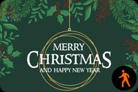 Animated Merry Christmas & Happy New Year Background