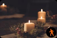 Animated: Christmas Candles Background