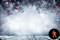 Animated: Merry Christmas Decoration Background