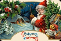 Santa Postcard Background