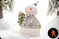 Animated: Cute Snowman Background