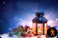 Animated: Christmas Lantern Background