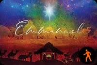 Animated: Religious Christmas Card Background