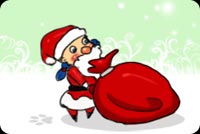 Santa Wishes Merry Christmas Background