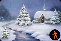 Animated:  Christmas Eve Paintings By Kendall James Background