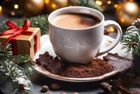 Animated: Christmas Hot Chocolate and Gifts email background