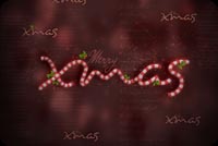 Merry Xmas Candy Text Background