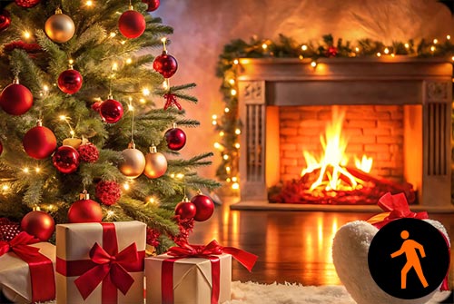 Animated: Heartwarming Christmas Glow Background